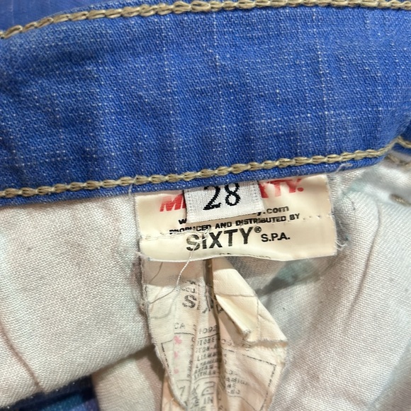 💫Miss Sixty Y2K Flaired Light Blue Jeans.. Rare FIND. Imported - Picture 10 of 10